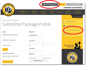 Submittal Package Portal_Setup